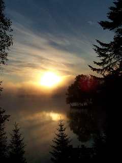 mystical lake view