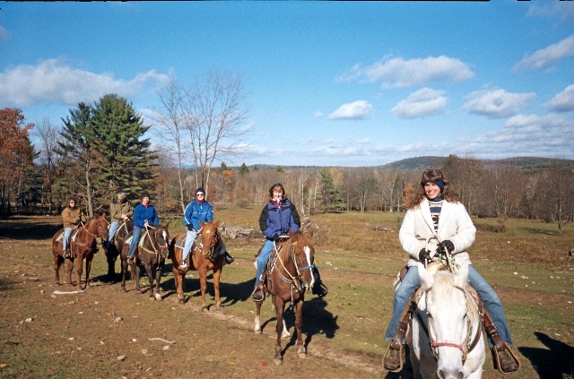 Horseback Riding in Late Fall